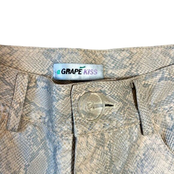 Agrape Kiss Snake Skin High Waisted Pants Size S - Picture 2 of 6